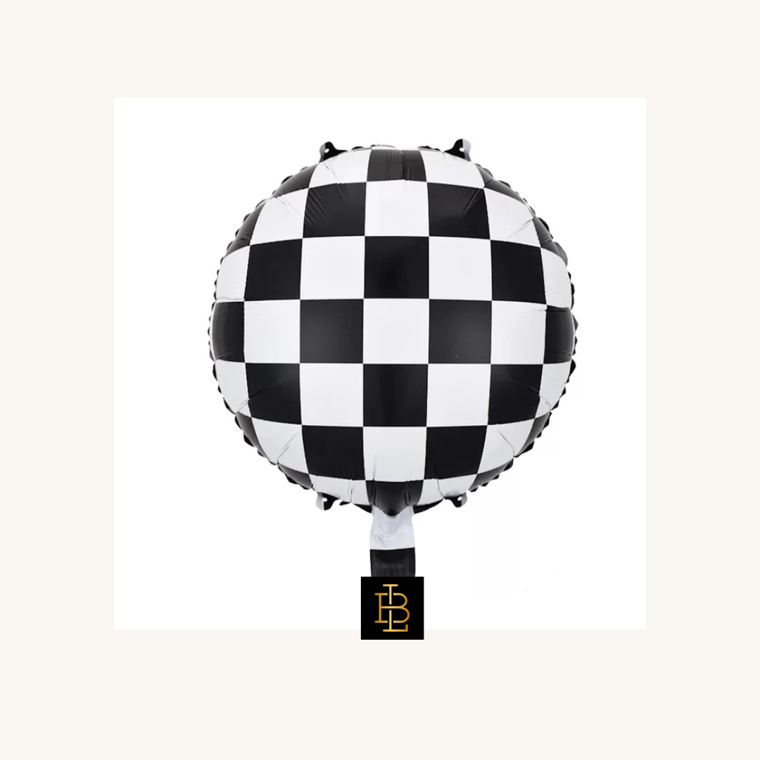Checkered Race Foil Balloon