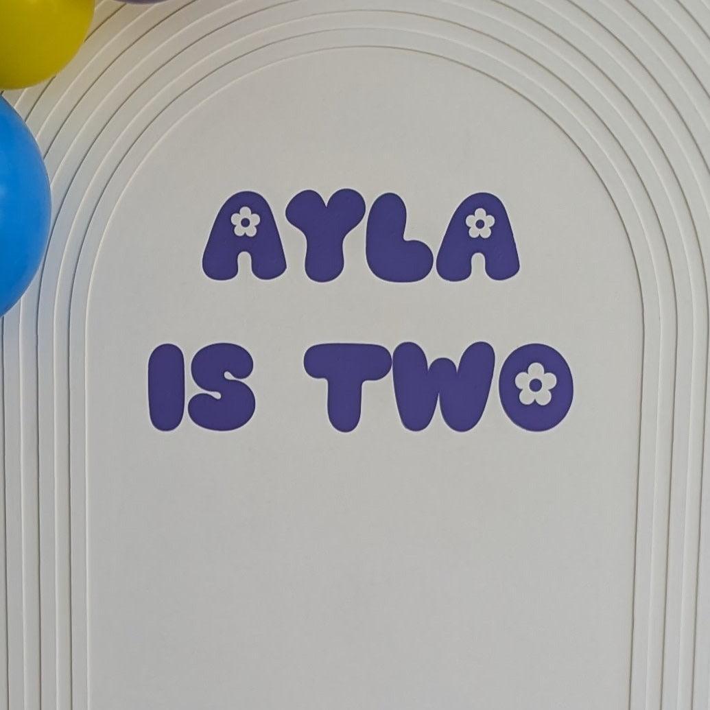 Personalised Decals - La Bambina