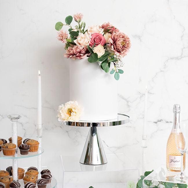 Cake Stand Hire - Silver - La Bambina